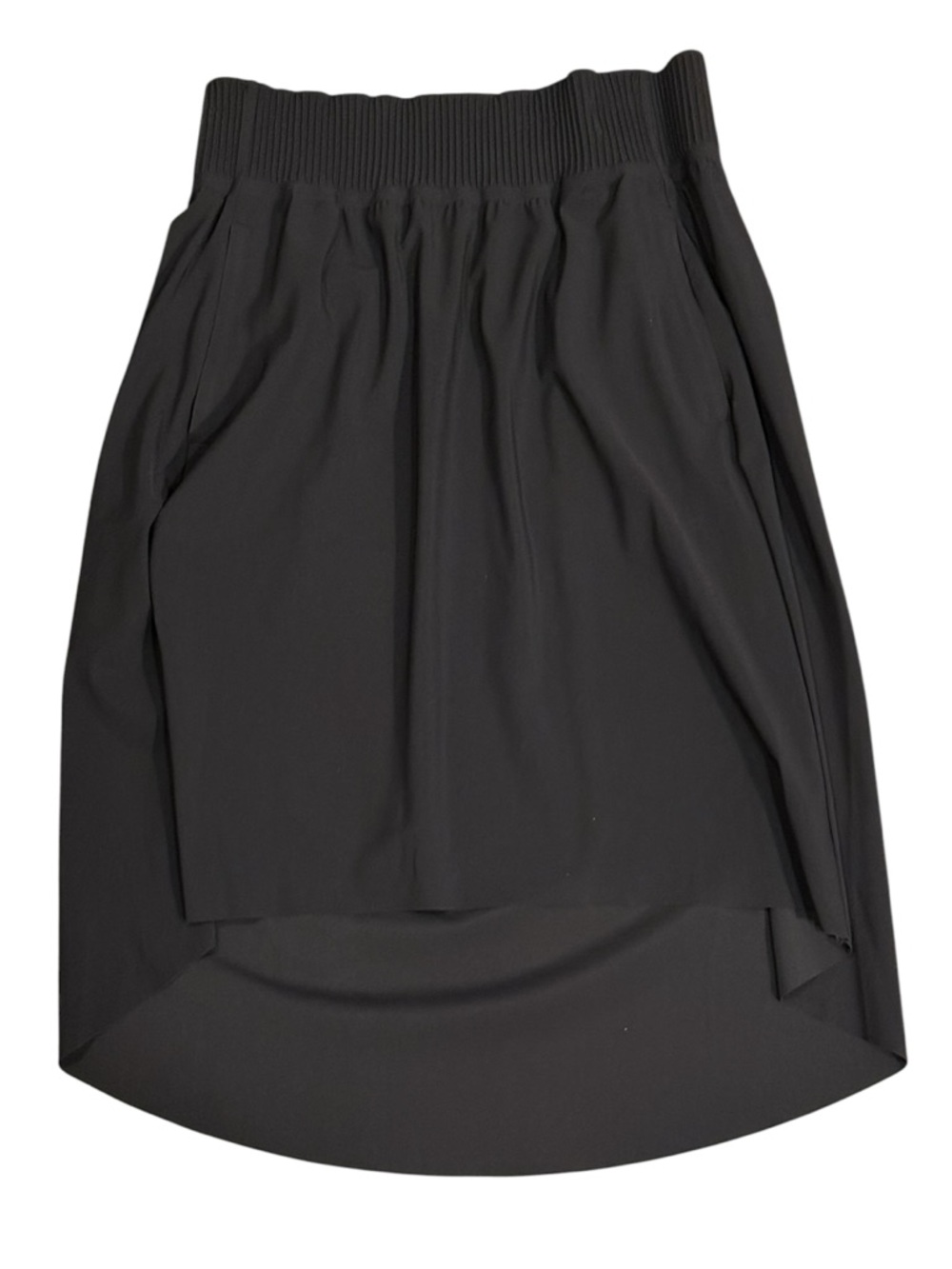 Athleta Cosmic Black Skirt featuring a High-Low Hem. Size XS